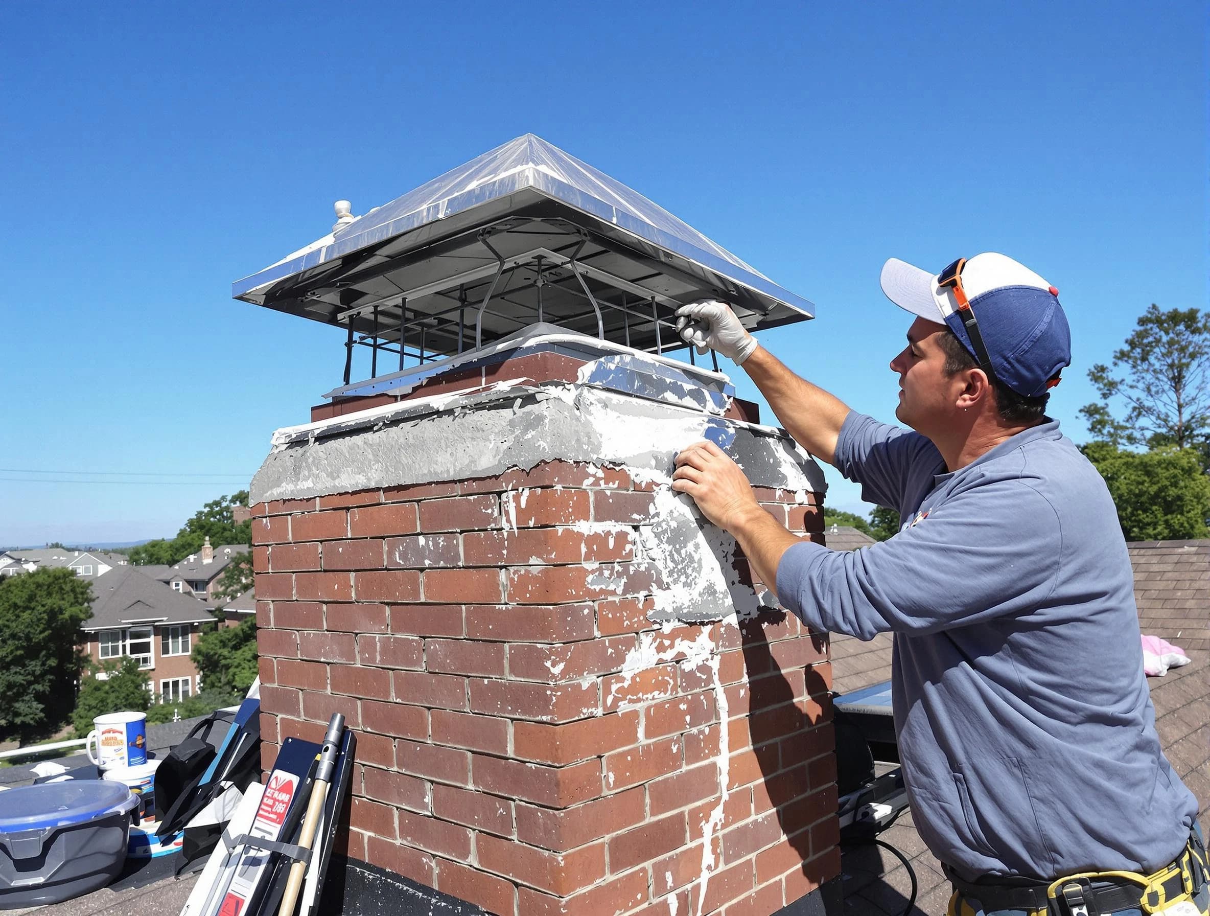 Chimney Crown Services service in North Versailles, PA